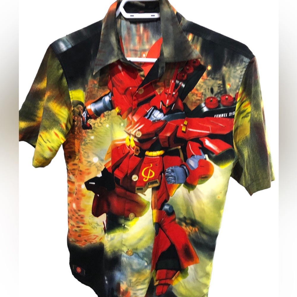 Sword Transformers Short Sleeved Button Down Youth Large 14-16